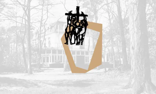 Eerste logo van Philadelphia met als achtergrond locatie De Bijenkorf Nunspeet